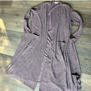 LuLaRoe Heathered Purple Cardigan